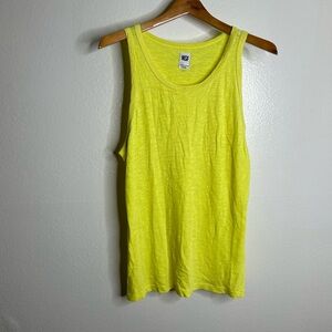 NSF 100% Supima Cotton Bright Yellow Tank Top Size Small